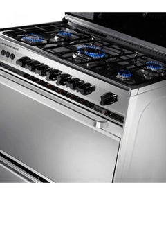 UNIVERSAL Universal gas stove, 5 burners, 60/90, stainless, with fan, new classic  - Image 3