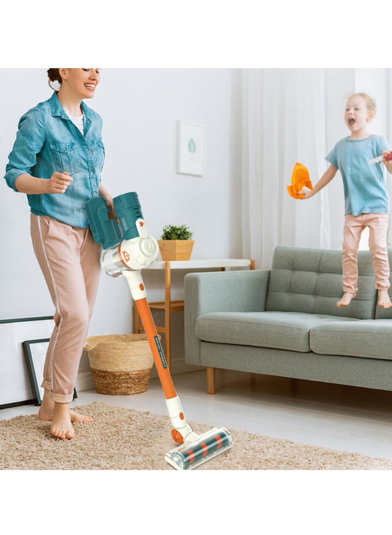 Excefore Toddler Vacuum Cleaner, Kids Cordless Wall Hanging Vacuum, Battery Powered Interactive Parent-Child Bonding Cleaning Set for Toddlers (Without Battery)  - Image 5
