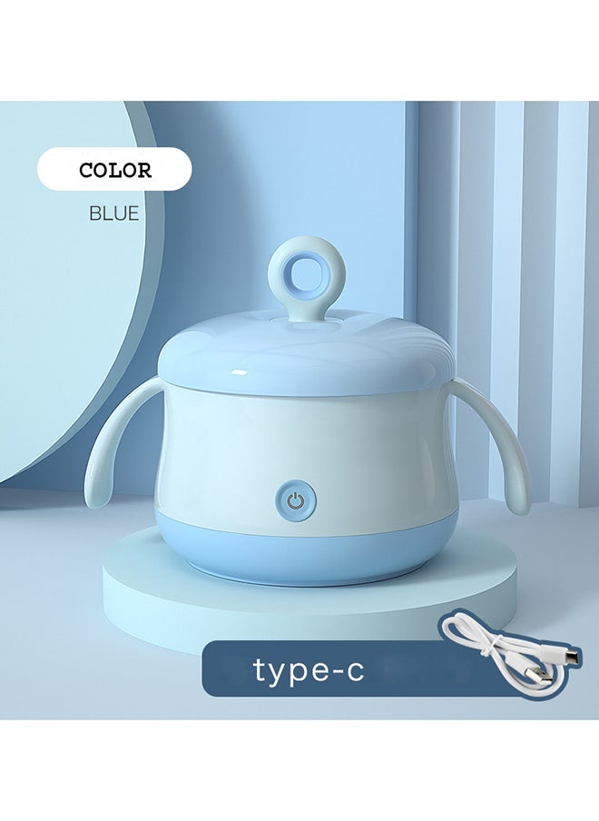 kiddoz Plate Makeup Blush Baby Feeding Bowl Pearlescent Constant Temperature Tableware  - Image 1