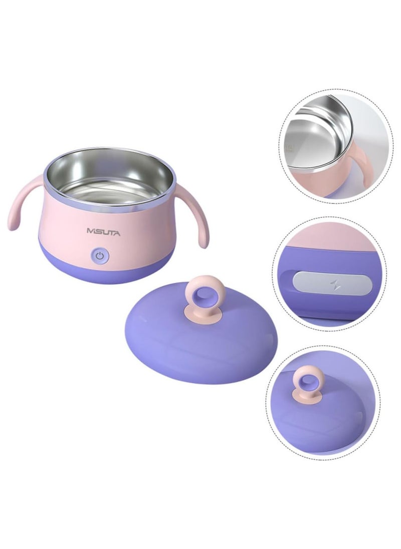 kiddoz - Plate Makeup Blush Baby Feeding Bowl Pearlescent Constant Temperature Tableware - Image 1