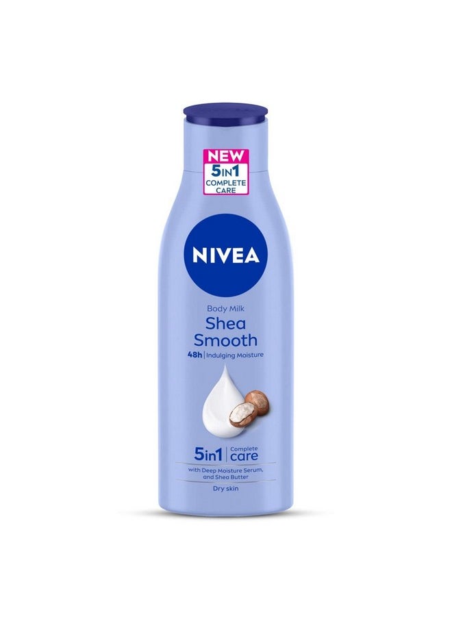 Nivea - Shea Smooth 200Ml Body Lotion 48 H Moisturization With Deep Moisture Serum & Shea Butter Non Greasy & Healthy Looking Skin For Dry Skin - Image 1