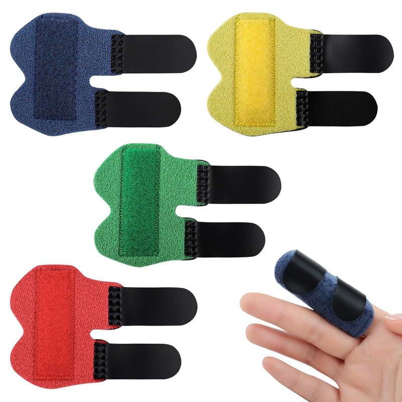 Motroce 4Pcs Finger Splints For Kids And Adults Crooked Finger Straightener In 4 Colors Finger Support Brace For Broken  Strained  Or Injured Fingers  Arthrit - Image 1