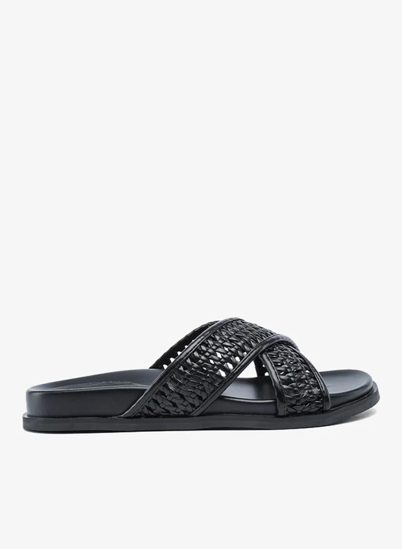 فايور Stylish Woven Cross-Strap Slide AJ 014