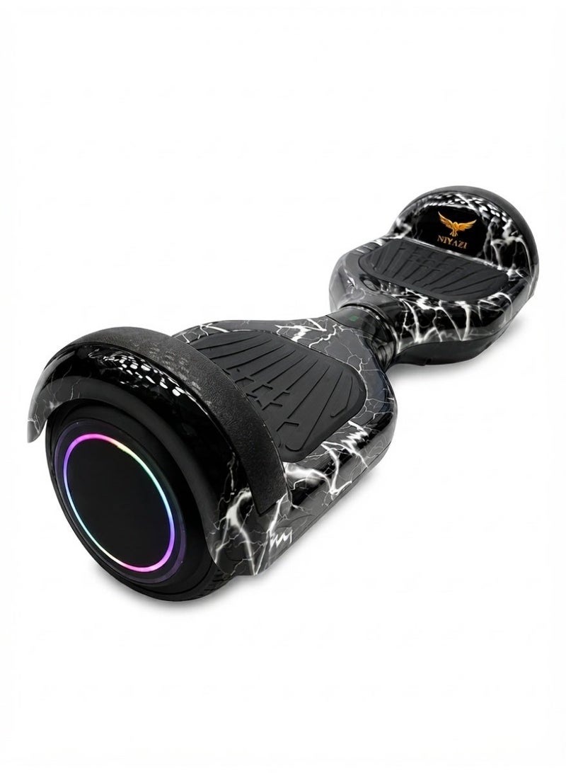 NIYAZI Smart Electric Hoverboard 36V with Bluetooth, LED Lights & 6.5" Wheels - Image 1