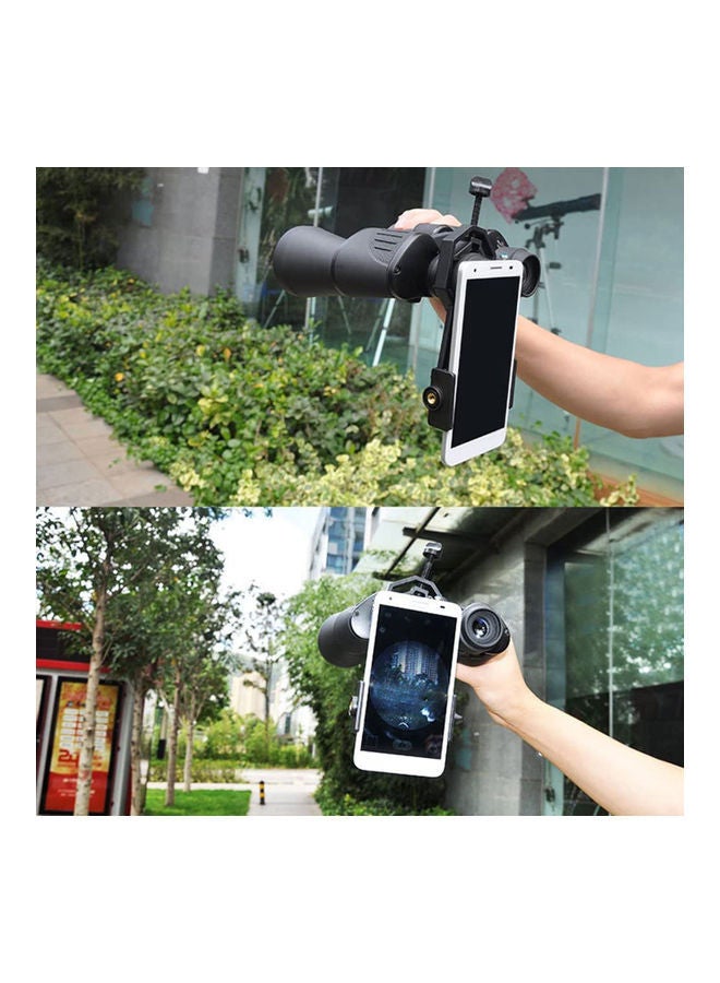 NIBEMINENT Cellphone Telescope Adapter Mount Bracket Aluminum Alloy & Plastic Material Black - Image 3