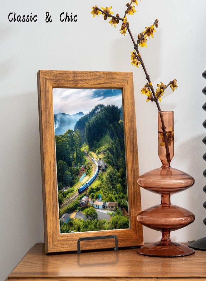 Decolore 4 Pack 8.5 Inch Black Picture Stands for Display Square Plate Holder Display Stand Frame Stand for Picture, Decorative Plate, Photo Easel and Artistic Work - Image 3