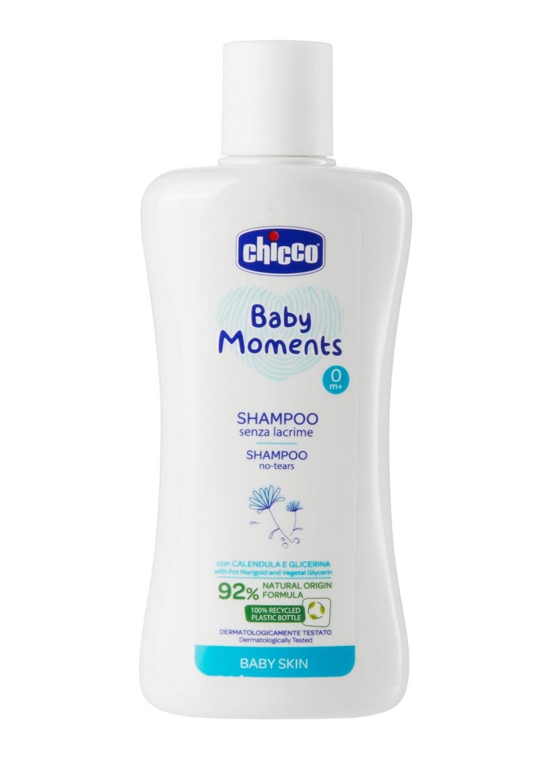 Chicco Baby Moments Shampoo No-Tears for Baby Skin 0m+ 200ml