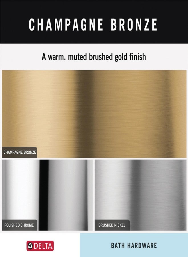 Delta Lahara (1-Pack) Hand Towel Holder Champagne Bronze Towel Racks for Bathroom Wall Round Towel Ring Holder for Bath Towel Hanger for Kitchen, Bathroom Accessories 73846-CZ - Image 5