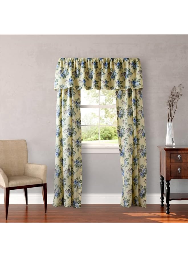 LAURA ASHLEY Home Linley Collection Stylish Premium Hotel Quality Valance Curtain Chic Decorative Window Treatment For Home Décor 86 Inch - Image 2