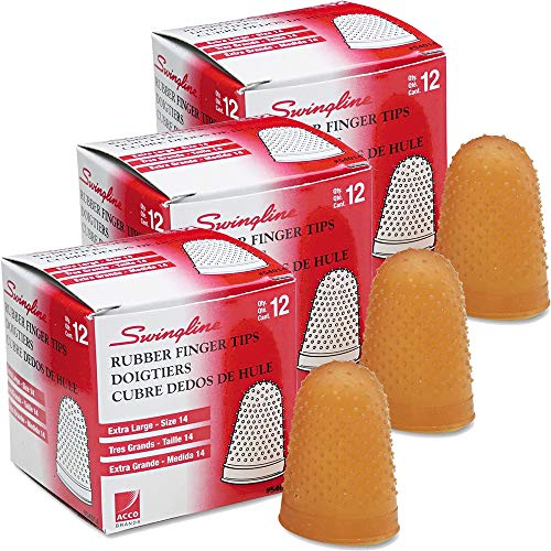 Swingline Large Rubber Finger Tips, Size 14, X-Large, 1/Dozen [Set of 3] - Image 4