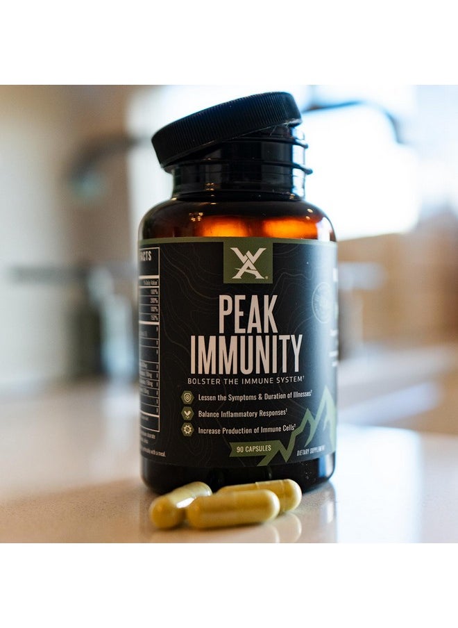 Wilderness Athlete Wilderness Athlete - Peak Immunity | Vitamin D, Vitamin C, Zinc Supplements - Immune System Support - NAC Supplement - Quercetin, Elderberry, & Mushroom Supplement - Elderberry Capsules  - Image 2