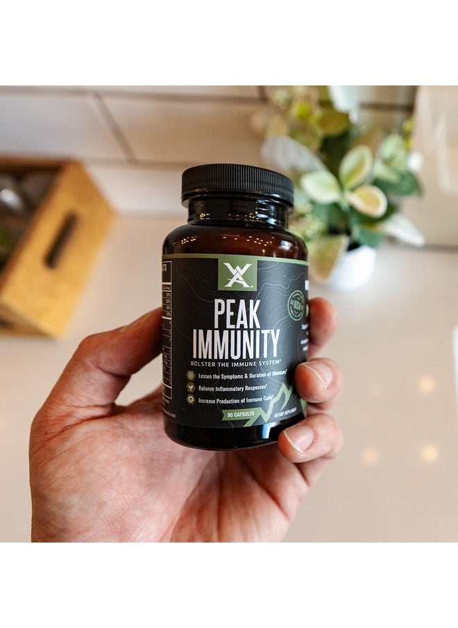 Wilderness Athlete Wilderness Athlete - Peak Immunity | Vitamin D, Vitamin C, Zinc Supplements - Immune System Support - NAC Supplement - Quercetin, Elderberry, & Mushroom Supplement - Elderberry Capsules  - Image 3