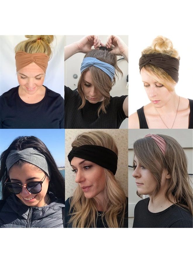 jollybows 16 PCS Headbands for Women Elastic Hair Bands Yoga Running Hair Wrap No Slip Hair Accessories for Girls  - Image 2