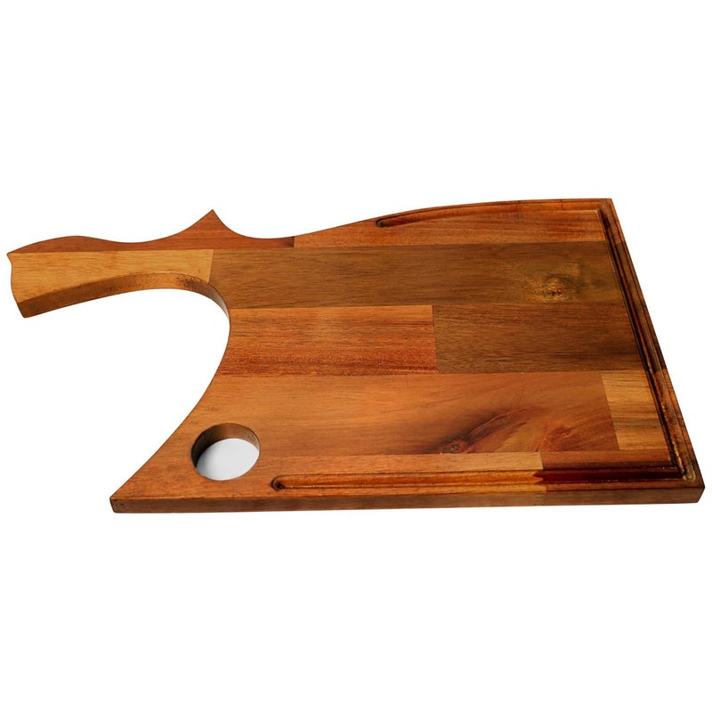 Puffin Multipurpose Teak Wood Indian Walnut CuttingChoppingFoodGrade Vegetable Chopping Board - Image 2