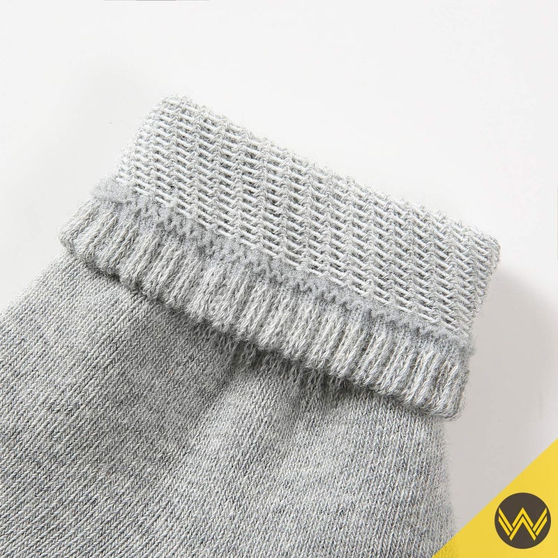 WANDER Men's Athletic Ankle Socks 3-8 Pairs Thick Cushion Running Socks for Men&Women Cotton Socks 7-9/9-12/12-15 (8 Pair Grey, Shoe Size: 13-15) - Image 4