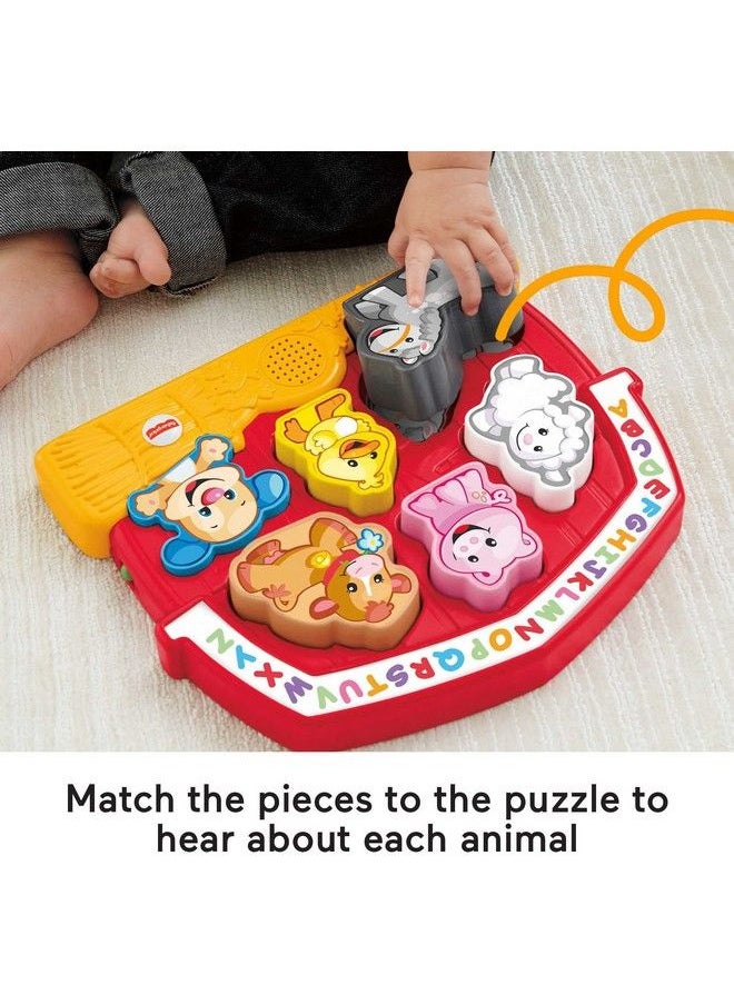 Fisher-Price Laugh & Learn Toddler Shape Sorting Toy Farm Animal Puzzle With Music & Sounds For Ages 1+ Years  - Image 5