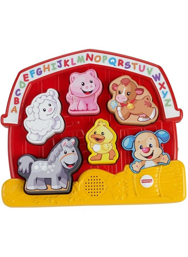 Fisher-Price Laugh & Learn Toddler Shape Sorting Toy Farm Animal Puzzle With Music & Sounds For Ages 1+ Years  - Image 2