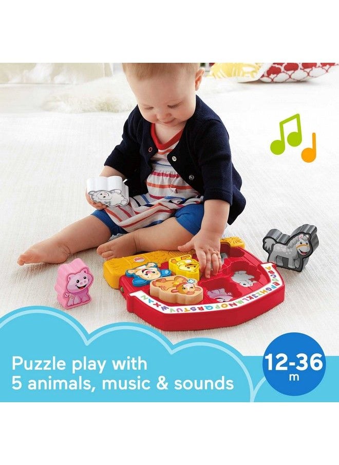 Fisher-Price Laugh & Learn Toddler Shape Sorting Toy Farm Animal Puzzle With Music & Sounds For Ages 1+ Years  - Image 3