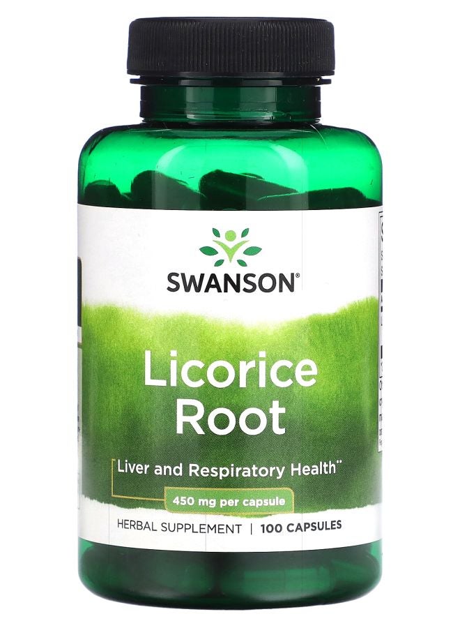 Licorice Root 450 mg 100 Capsules