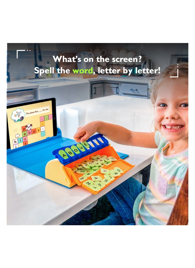PlayShifu PlayShifu Word Wiz (Kit+App) - Educational Word Game with 9 Learning Games, STEM Toy Gifts for Kids Age 4-8 Phonics, Spellings & Grammar 48 Alphabet Tiles Works with tabs/mobiles Packaging May Vary  - Image 2