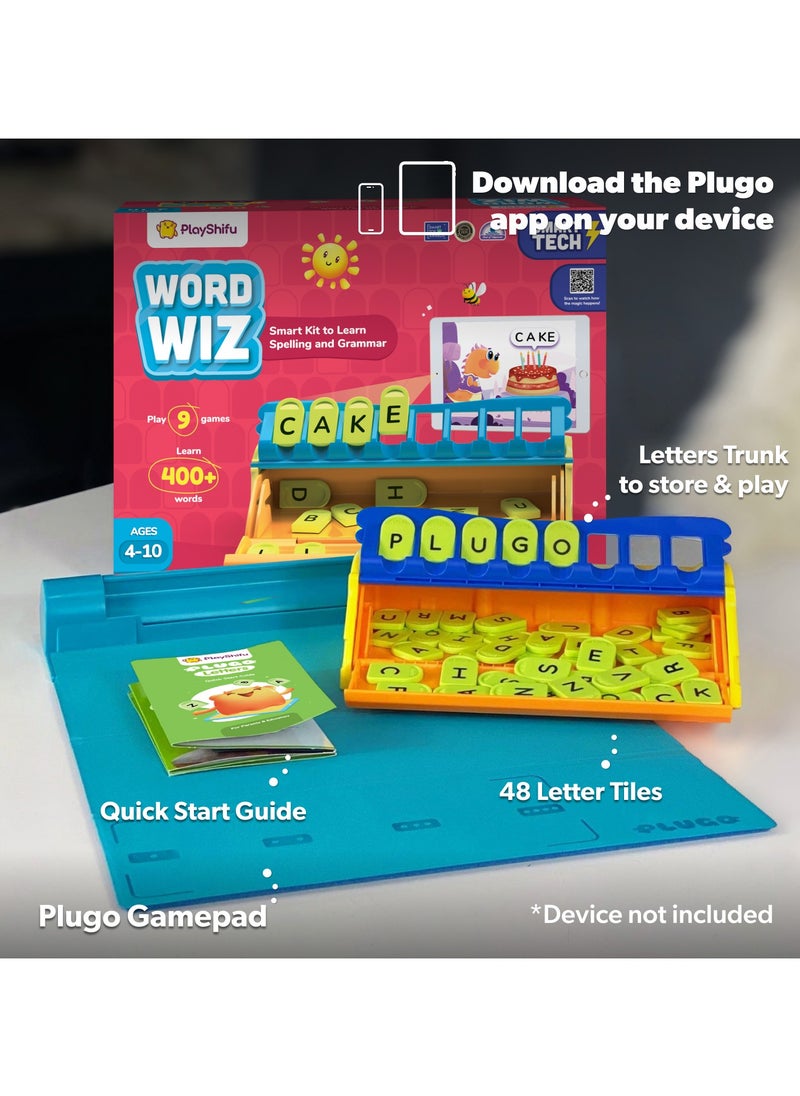 PlayShifu PlayShifu Word Wiz (Kit+App) - Educational Word Game with 9 Learning Games, STEM Toy Gifts for Kids Age 4-8 Phonics, Spellings & Grammar 48 Alphabet Tiles Works with tabs/mobiles Packaging May Vary  - Image 5
