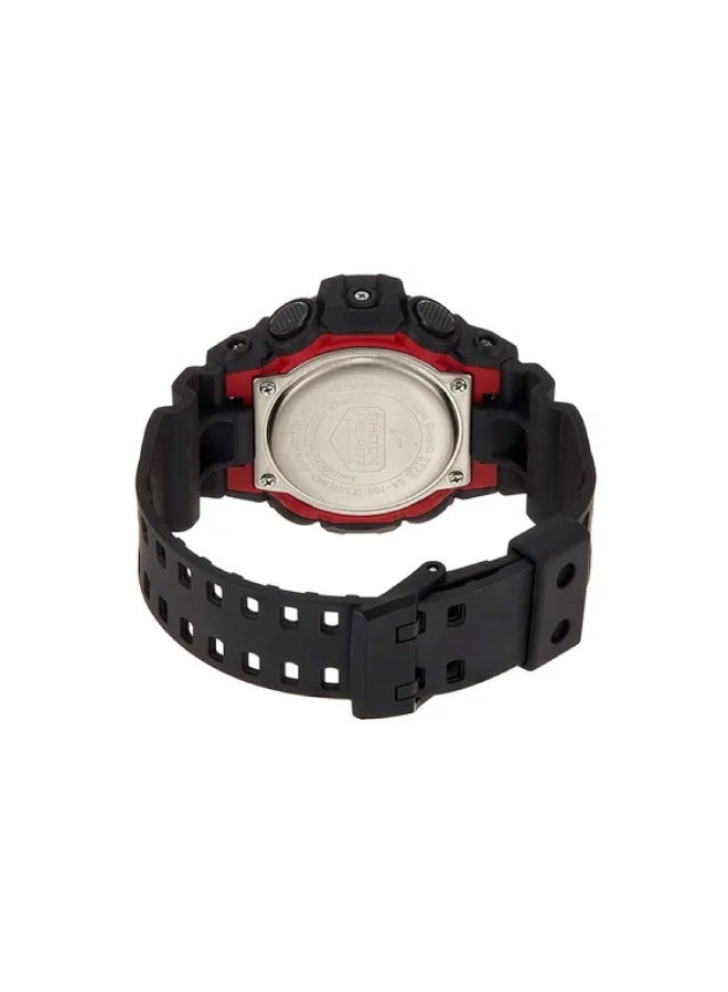 CASIO G-SHOCK GA-700-1ADR Analog-Digital Men’s Watch, Shock Resistant, 200M Water Resistant, Black Resin Strap - Image 5