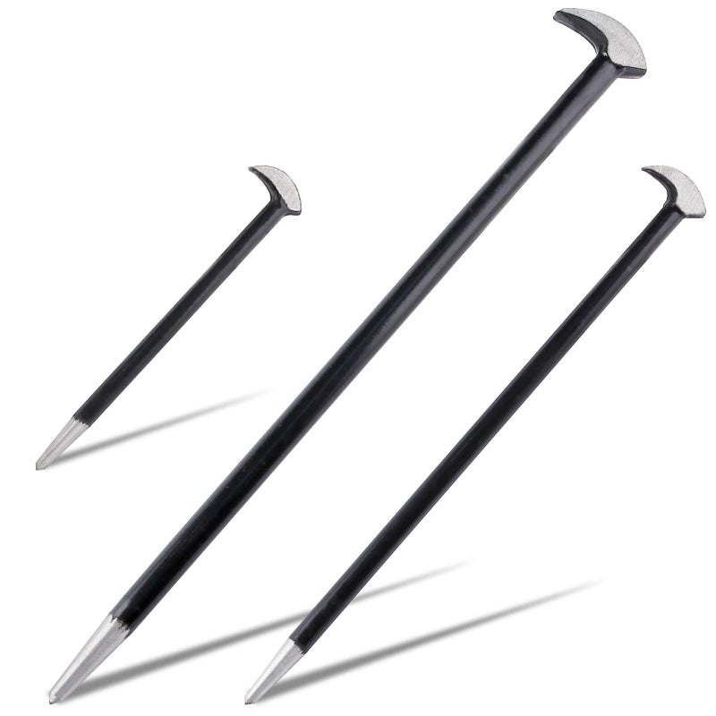 مجموعة أدوات برية بزاوية 3 قطع من ليونتول، مجموعة أدوات برية ثقيلة للآلات، أدوات برية بطول 6 إنش، 12 إنش، 16 إنش، أدوات يدوية من الصلب الكربوني