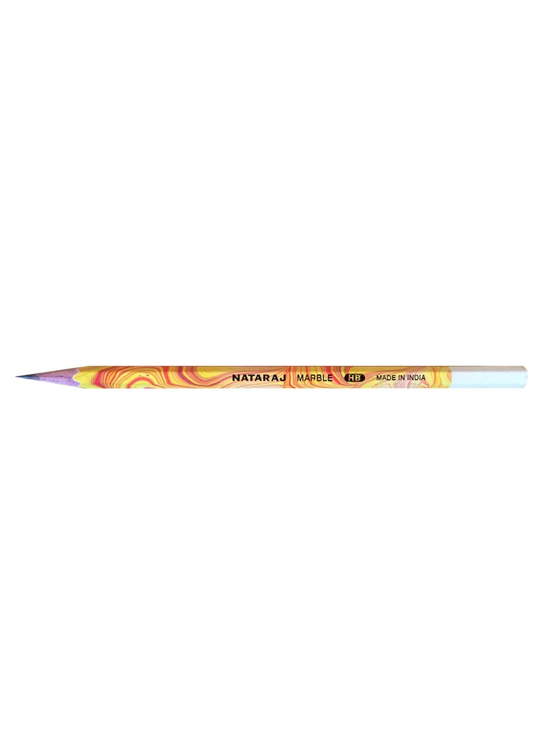NATARAJ marble HB pencils pack of 12 pencils with free sharpener and eraser - marble - Image 3