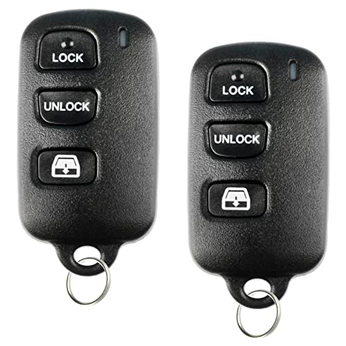 KeylessOption 2x Keyless Option Remote 3btn Window Key Fob For Toyota (ELVATDD) - Image 1