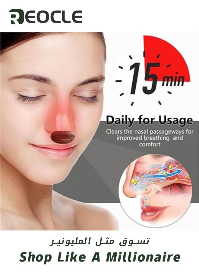 Red Light Nasal Therapy Device Rhinitis Physiotherapy Device Red Light Therapy Device for Nose Provide Desensitization Anti-Inflammatory