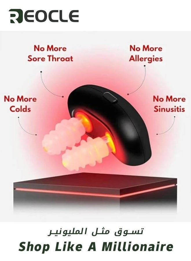 Red Light Nasal Therapy Device Rhinitis Physiotherapy Device Red Light Therapy Device for Nose Provide Desensitization Anti-Inflammatory