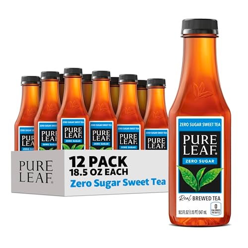 Pure Leaf Iced Tea Zero Sugar Sweet Tea 185 Fl Oz Bottles Pack of 12 - Image 1