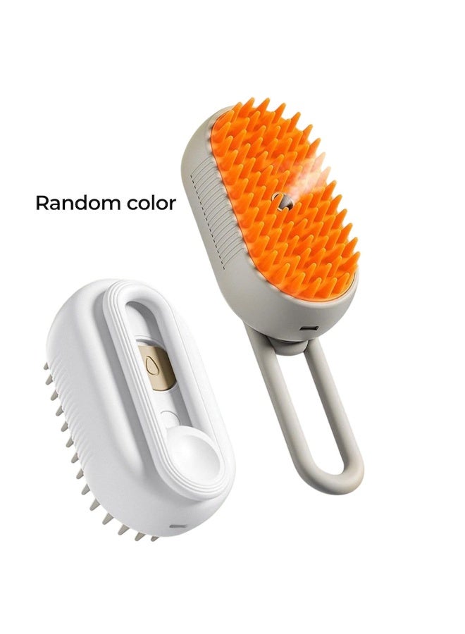 1pc Self Cleaning Dog Cat Grooming Brush Comb Random Color - Image 1