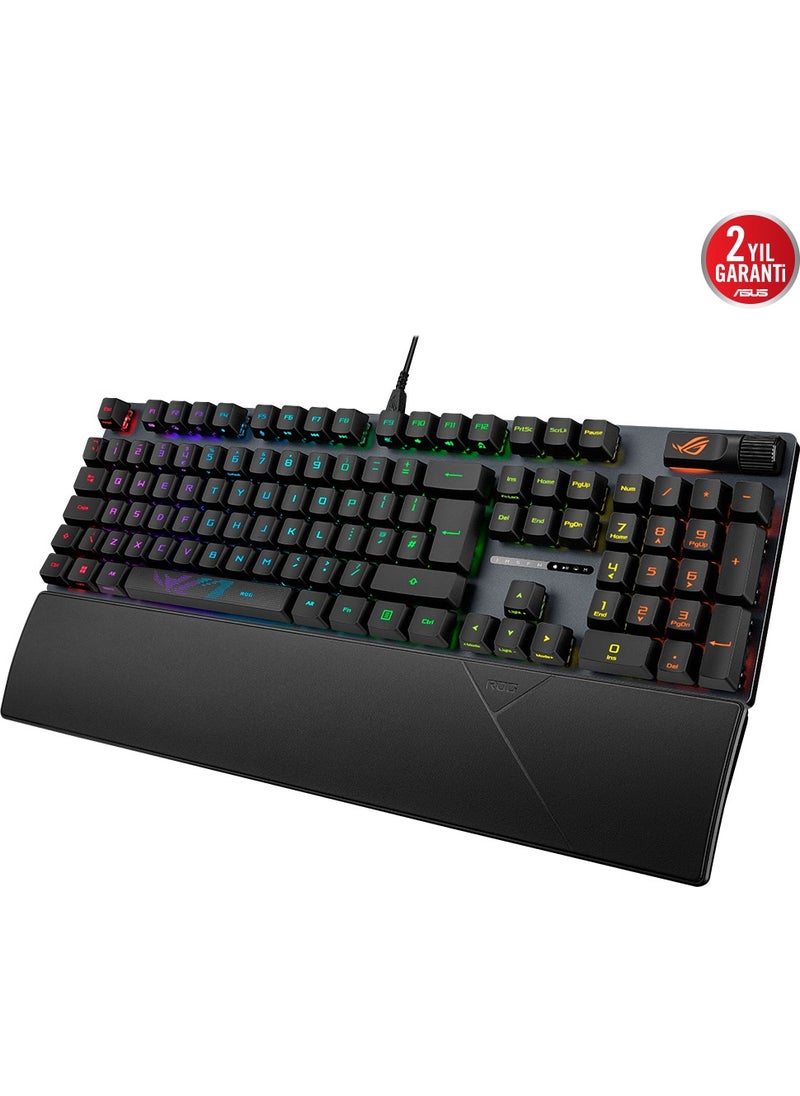 ASUS - ROG STRIX SCOPE II RX AURA SYNC RGB MECHANICAL TURKISH KEY LAYOUT ROG RX RED SWITCH IP57 MULTI-FUNCTIONAL GAMING KEYBOARD - Image 1