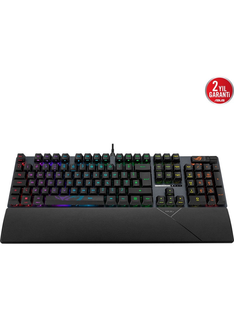 ASUS - ROG STRIX SCOPE II RX AURA SYNC RGB MECHANICAL TURKISH KEY LAYOUT ROG RX RED SWITCH IP57 MULTI-FUNCTIONAL GAMING KEYBOARD - Image 1