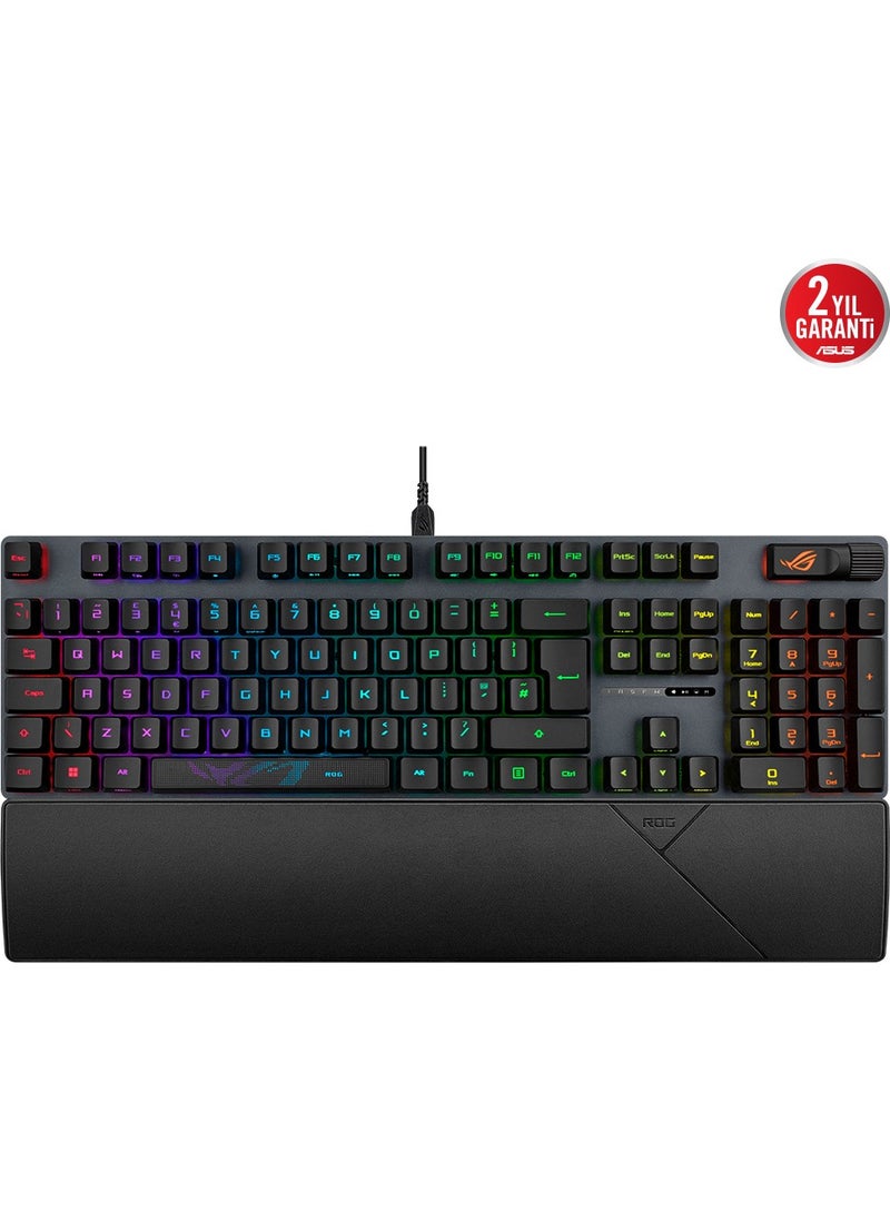 ASUS - ROG STRIX SCOPE II RX AURA SYNC RGB MECHANICAL TURKISH KEY LAYOUT ROG RX RED SWITCH IP57 MULTI-FUNCTIONAL GAMING KEYBOARD - Image 1