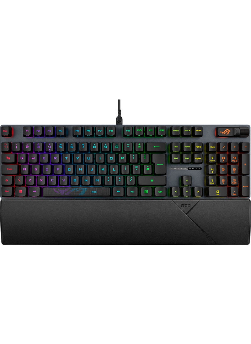 ASUS - ROG STRIX SCOPE II RX AURA SYNC RGB MECHANICAL TURKISH KEY LAYOUT ROG RX RED SWITCH IP57 MULTI-FUNCTIONAL GAMING KEYBOARD - Image 1