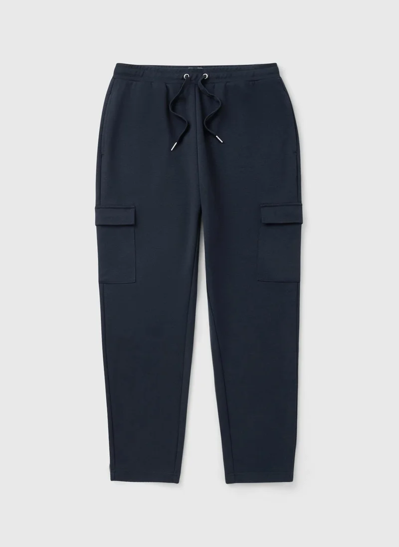 Matalan Navy Smart Co Ord Jogging Bottoms