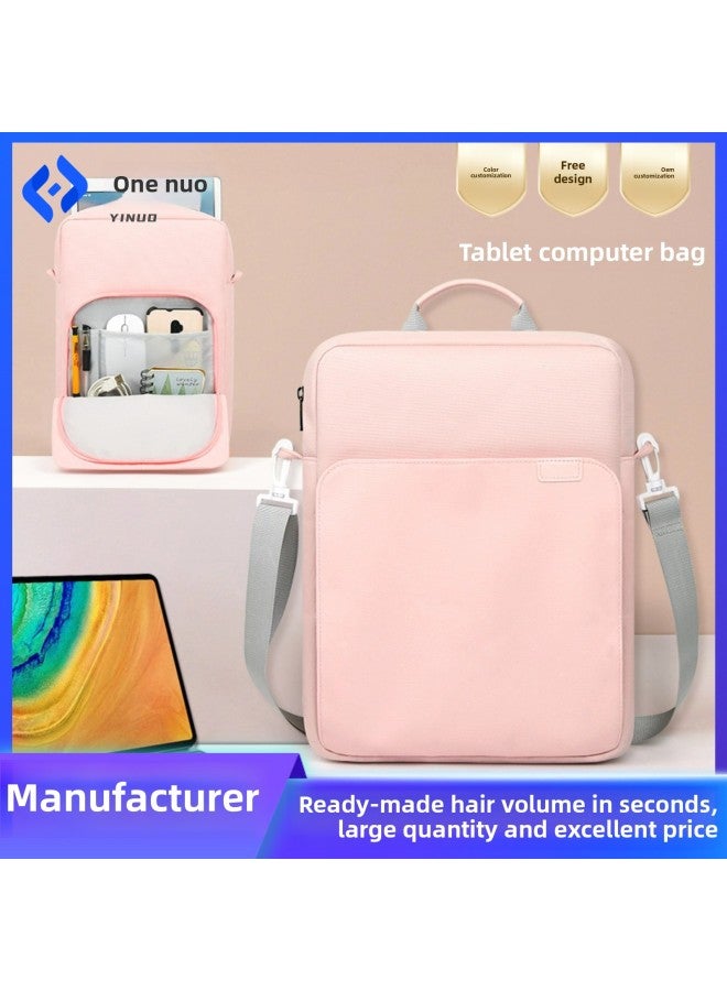 Large Capacity Crossbody IPad Storage Bag For Business Simple Oxford Cloth Tablet Computer Bag Inner Lining For 11.6-13 Inch Tablets-Color:Blue-Dimensions:11.6 Inch - Image 3