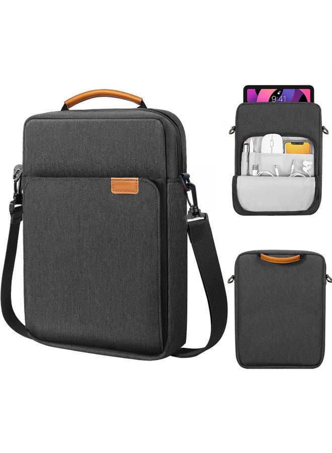 Large Capacity Crossbody IPad Storage Bag For Business Simple Oxford Cloth Tablet Computer Bag Inner Lining For 11.6-13 Inch Tablets-Color:Blue-Dimensions:11.6 Inch - Image 4