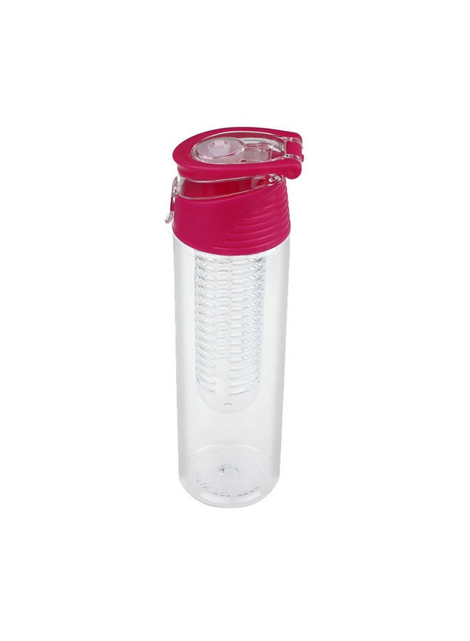 NIBEMINENT Infuser Flip Lid Juice Bottle Red/Clear 25X7X7centimeter - Image 2