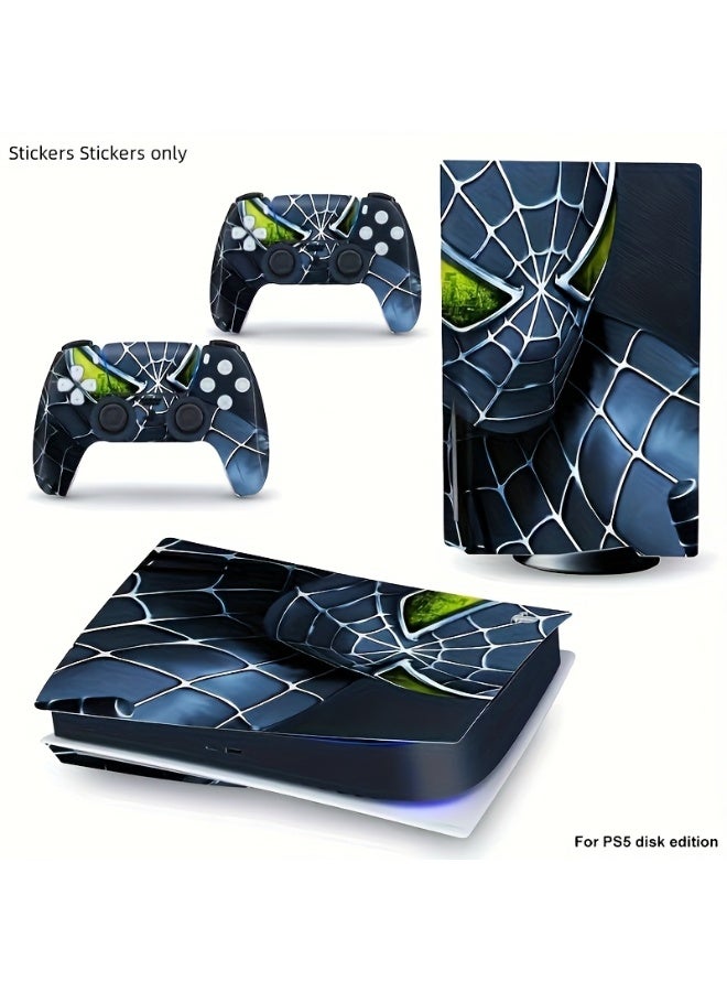 [Decals Only] Spider-Man themed Playstation 5 console - Premium vinyl sticker (disc drive) - Waterproof and dustproof Eye-catching illustration design - Image 3