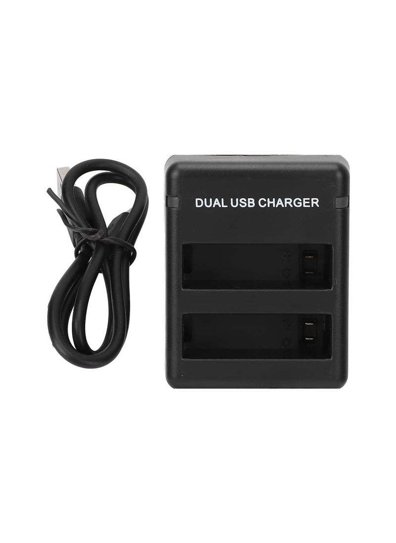 GoPro - Dual Battery Charger for GoPro Hero 4 Camera, INPUT : 5V / 1000 MA, OUTPUT : 4.3V / 500MA*2, Model : AHDBT-401 - Image 1