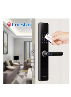 Locstar Wifi TTlock App Smart Door Lock| Biometric Lock Fingerprint| Door Handle Digital Keyless Lock| Smart Door Handle Lock For Home Apartment (Grey)  - Image 5