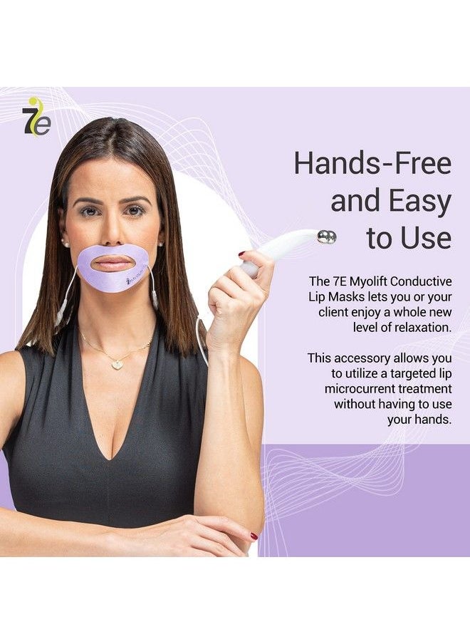 myolift - 7E Wellness Conductive Lip Mask Portable Skin Care Tools For Microcurrent Facial Instant Face Lift Anti Aging And Skin Tightening Up To 10 Uses - Image 1