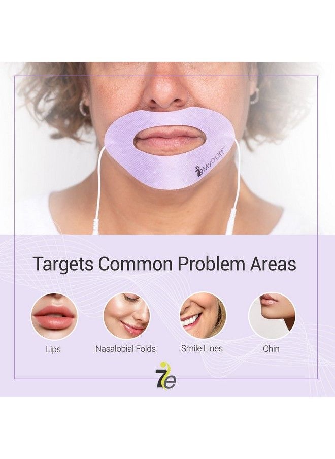 myolift - 7E Wellness Conductive Lip Mask Portable Skin Care Tools For Microcurrent Facial Instant Face Lift Anti Aging And Skin Tightening Up To 10 Uses - Image 1