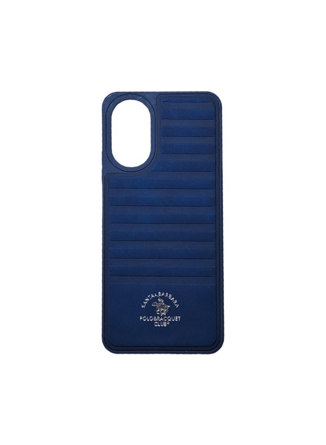 Phone Back Cover Leather for Oppo A18 navy - Image 3