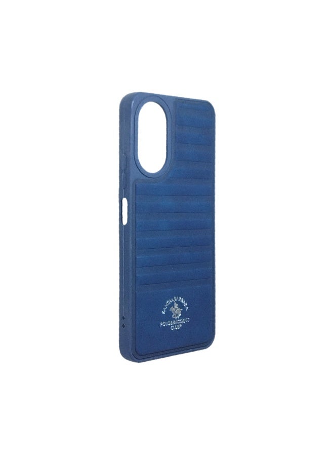 Phone Back Cover Leather for Oppo A18 navy - Image 2