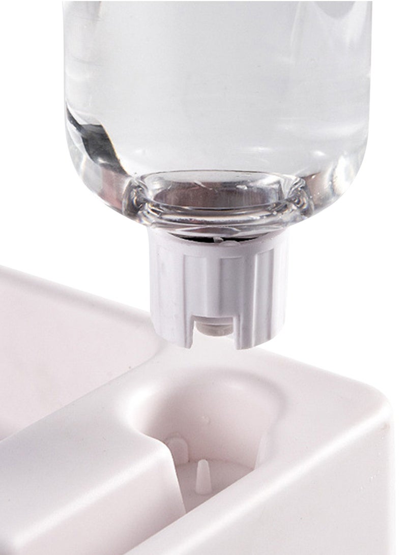 Pet automatic waterer cat bowl food bowl, White - Image 2