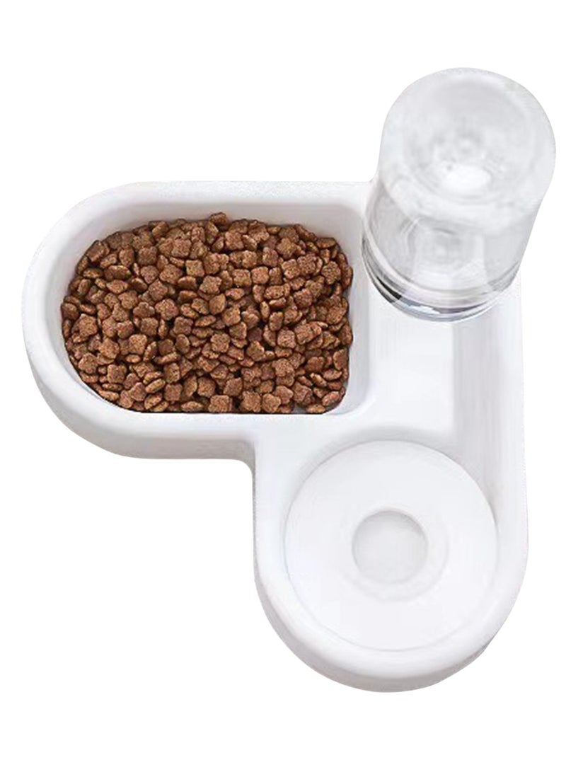 Pet automatic waterer cat bowl food bowl, White - Image 5